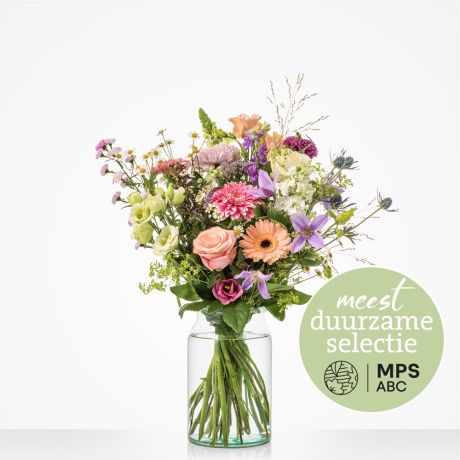 Boeket Groen Gekeurd pastel Boeket Groen Gekeurd pastel