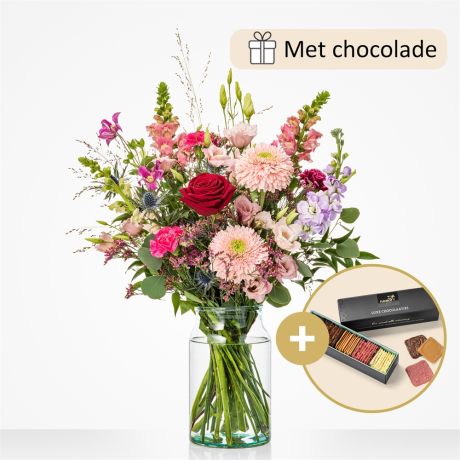 Cadeauset Veel liefs (met chocolade)