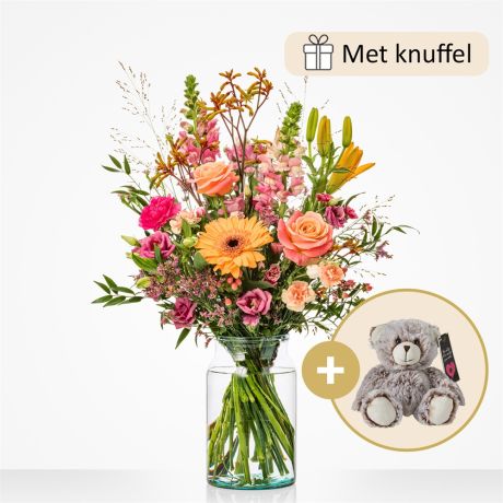 Cadeauset Voor de leukste (met knuffel)