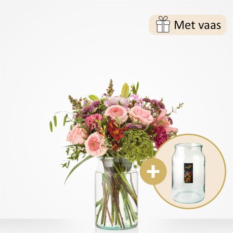 Cadeauset Warm gebaar (met vaas)