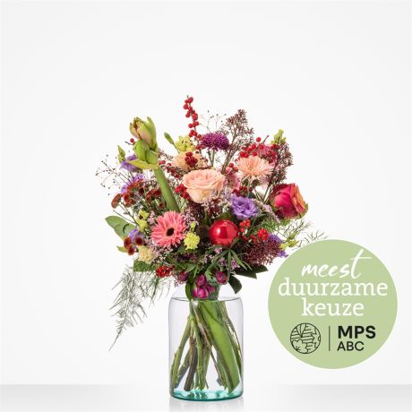 Boeket Groen gekeurd kerstboeket