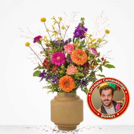 Boeket Sarcasper Carnavalentijn boeket Boeket Sarcasper Carnavalentijn boeket
